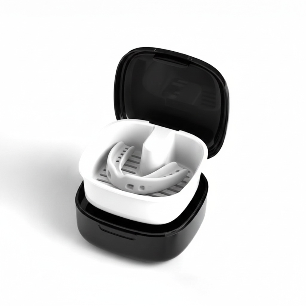 REST ROUND 2-in-1 Mouth Guard Clean & Store Case