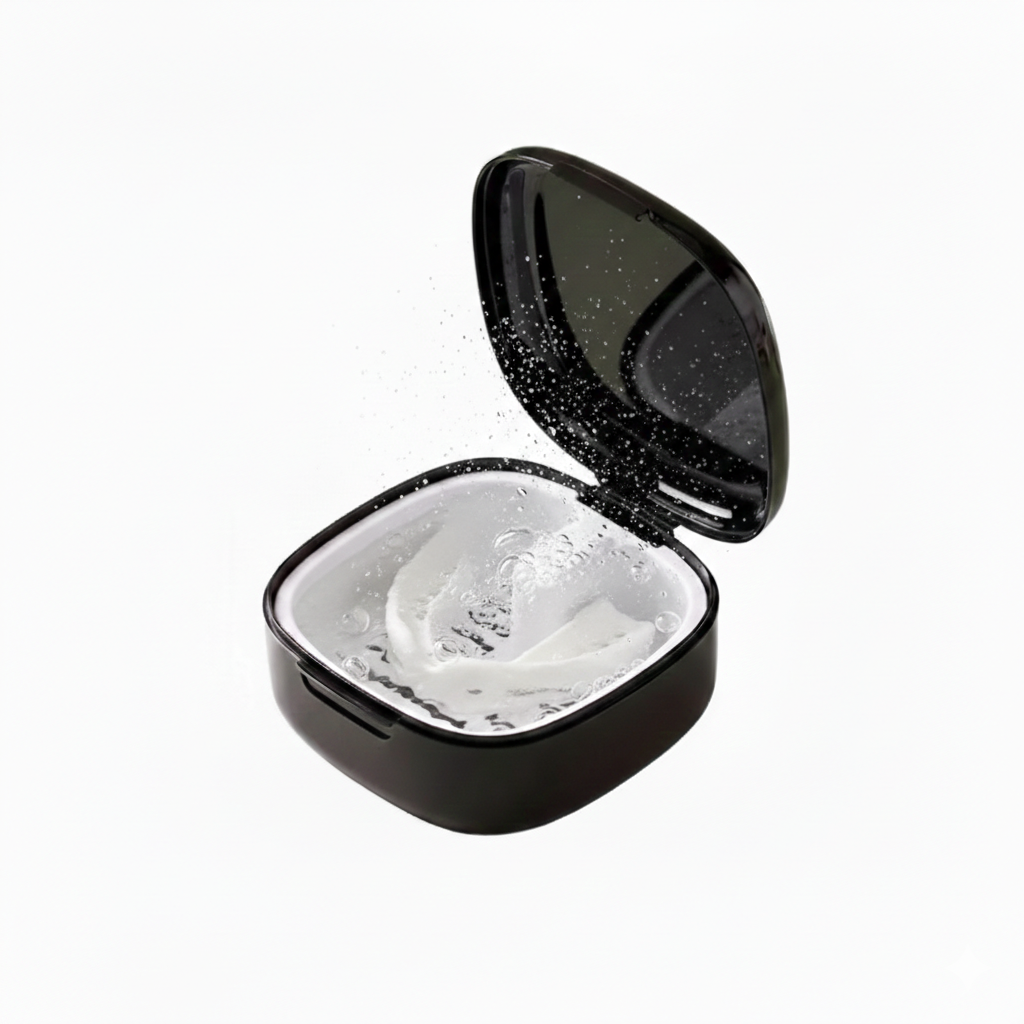 REST ROUND 2-in-1 Mouth Guard Clean & Store Case